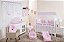 KIT DE BERÇO TIQUINHO LUXO JARDIM ENCANTADO ROSA - Imagem 2