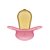 CHUPETA MAM ORIGINAL START BORRACHA NATURAL CH11112 ROSA - 0 A 2 MESES - Imagem 2