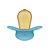CHUPETA MAM ORIGINAL START BORRACHA NATURAL CH11111 AZUL - 0 A 2 MESES - Imagem 3