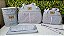 KIT BOLSA LUDY 5PCS- REF 25/26 CINZA ROSA - Imagem 1
