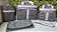 KIT BOLSA LUDY 5PCS- REF 27/28 CINZA ROSA - Imagem 1