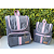 KIT MOCHILA LUDY - REF90/91 CINZA ROSA - Imagem 1