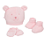 KIT TOUCA SAPATO E LUVA FOFINHO ROSA - Imagem 1