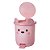 LIXEIRA PLASUTIL DECORA - BEAR ROSA - Imagem 2