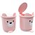 LIXEIRA PLASUTIL DECORA - BEAR ROSA - Imagem 5