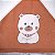 TOALHA BUBLIM MALHA PLUSH URSO MARROM - Imagem 2