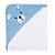 TOALHA SOFT KARINHO BORDADOS URSO AZUL - Imagem 1