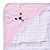 TOALHA SOFT KARINHO BORDADOS URSO ROSA - Imagem 4