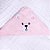 TOALHA SOFT KARINHO BORDADOS URSO ROSA - Imagem 6