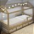 JOGO DE MINE CAMA PAPI FRIENDS LISTRA CINZA - Imagem 1