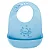 BABADOR BABY PEGA MIGALHAS SILICONE AZUL - Imagem 1