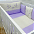 KIT DE BERÇO TIQUINHO ESMERALDA - LAVANDA LILAS - Imagem 1