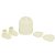 KIT TOUCA SAPATO E LUVA PIMPOLHO OFF WHITE - Imagem 1