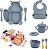 CONJUNTO SILICONE BABY STYLE ESQUILINHO AZUL - Imagem 7