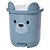 LIXEIRA PLASUTIL DECORA PEDAL - BEAR AZUL - Imagem 1