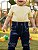 CALCA LEGGING PIMPOLHO JEANS ESCURO 6/24 MESES - Imagem 1