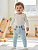 CALCA LEGGING PIMPOLHO JEANS CLARO 6/24 MESES - Imagem 2