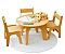 Conjunto Mesa e Cadeiras Montessori Natural - Desenvolvimento Infantil Sustentável - Imagem 1