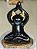 Gato Yoga alongando (preto/dourado) - Imagem 1