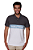 Polo Nautica Masculina Piquet Faixa Cor Cinza - Imagem 1