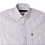 Camisa Ralph Lauren Masculina Custom Fit Instambul Branca e Azul e Marrom - Imagem 2