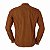 Camisa Ralph Lauren Masculina Custom Fit Quadriculada Orange - Imagem 3