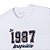 Camiseta Aeropostale Masculina Bordada 1987 Cor Branca - Imagem 2