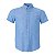 Camisa Ralph Lauren Masculina Linho Manga Curta Cor Azul Claro - Imagem 1