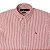 Camisa Ralph Lauren Masculina Oxford Listrada Cor Vermelho - Imagem 2