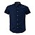 Camisa Tommy Hilfiger Masculina Manga Curta Oxford Marinho - Imagem 1