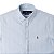 Camisa Ralph Lauren Masculina Oxford Poplin Listrada Cor Azul Clara - Imagem 2