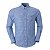 Camisa Ralph Lauren Masculina Oxford Poplin Xadrez Cor Azul - Imagem 1