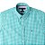 Camisa Tommy Hilfiger Masculina Manga Curta Xadrez Ginghan Branca/Verde - Imagem 2