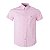 Camisa Tommy Hilfiger Masculina Manga Curta Xadrez Ginghan Branca/Rosa - Imagem 1