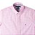 Camisa Tommy Hilfiger Masculina Manga Curta Xadrez Ginghan Branca/Rosa - Imagem 2