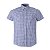 Camisa Tommy Hilfiger Masculina Manga Curta Xadrez Ginghan Branca/Azul - Imagem 1