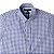 Camisa Tommy Hilfiger Masculina Manga Curta Xadrez Ginghan Branca/Azul - Imagem 2