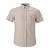 Camisa Ralph Lauren Masculina Manga Curta Fine Striped Oxford Listrada Cor Bege - Imagem 1