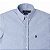 Camisa Ralph Lauren Masculina Custom fit Oxford Manga Curta Cor Azul - Imagem 2