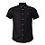 Camisa Ralph Lauren Masculina Custom fit Oxford Manga Curta Cor Preta - Imagem 1