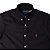 Camisa Ralph Lauren Masculina Custom fit Oxford Manga Curta Cor Preta - Imagem 2