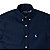 Camisa Ralph Lauren Masculina Custom fit Oxford Manga Curta Cor Marinho - Imagem 2