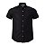 Camisa Tommy Hilfiger Masculina Manga Curta Oxford Cor Preta - Imagem 1