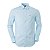 Camisa Tommy Hilfiger Masculina Micro Xadrez Cor Azul Clara - Imagem 1