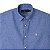 Camisa Ralph Lauren Masculina Custom Fit Linho Cor Azul Mescla - Imagem 2