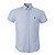 Camisa Ralph Lauren Masculina Custom Fit Linho Cor Azul Clara - Imagem 1