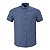 Camisa Aramis Masculina Manga Curta Fio a Fio Cor Azul Mescla - Imagem 1