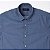 Camisa Aramis Masculina Manga Curta Fio a Fio Cor Azul Mescla - Imagem 2