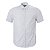 Camisa Aramis Masculina Manga Curta Tricoline Slim Fit Micro Xadrez cor Branca - Imagem 1