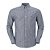 Camisa Ralph Lauren Masculina Oxford Custom Fit Striped Shirt Cor Cinza - Imagem 1